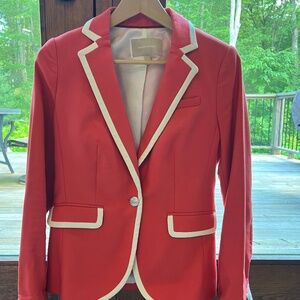 Banana Republic Women's coral-pink jacket - Size 2